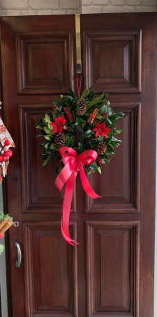 Door Holly Wreath