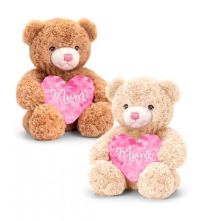Mum Teddy Bear - Add one of these cute & cuddly Mum heart teddy bears to your order.

*Please note these are only available as an add on.*